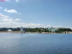 Панорама города Чебоксары с Волги
