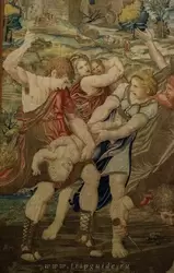 Гобелен «Избиение младенцев» — мастерская Питера ван Альста, Брюссель, выполнен в 1524-1531 годах