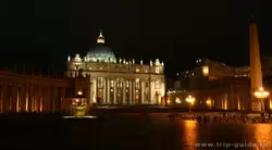 Ватикан ночью, фото