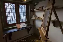 Рабочее место ученика на чердаке дома Рембрандта