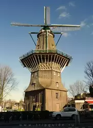 Достопримечательности Амстердама: мельница де Хойер и пивоварня на реке Эй