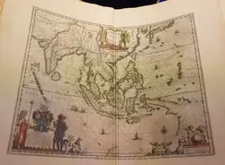 Карта Южной Азии из Большого атласа 1664 года, выполненного для Фредерика Виллема ван Луна (<span lang=nl>Frederik Willem van Loon</span>)