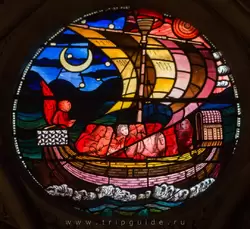 Корабль душ, который везет Святую Фрайдзвайду на небеса — Собор церкви Христовой в Оксфорде