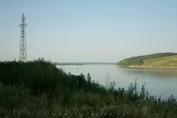 Место впадения реки Свияга в Волгу