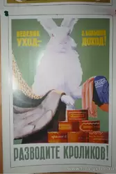 Плакат «Разводите кроликов»