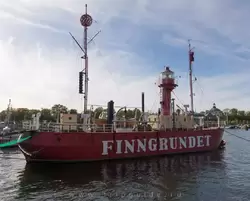 Плавучий маяк «Финнгрюндет» (<span lang=sv>Finngrundet</span>), ныне музей