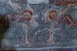Ангелы с трубами — часть фрески «Страшный Суд»
