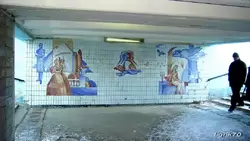 Мозаичное панно по мотивам произведений «Печорин» и «Демон» М.Ю. Лермонтова в подземном переходе в Пензе
