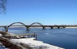 Волга в Рыбинске зимой