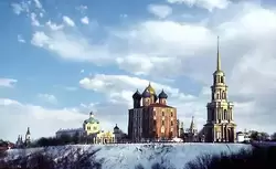 Рязань, кремль. Успенский собор и колокольня