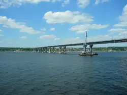 Новый строящийся мост под Саратовом