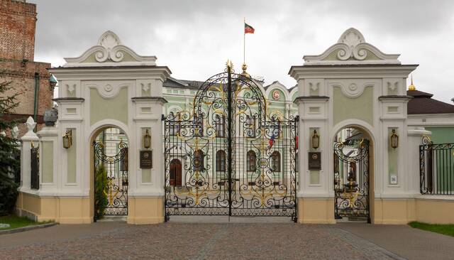 Казанский кремль, ворота в резиденцию Президента Республики Татарстан