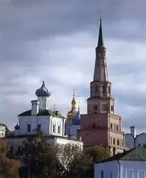 Дворцовая церковь, Благовещенский собор и башня Сююмбике
