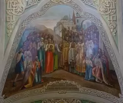Роспись в интерьере Благовещенского собора в Казани