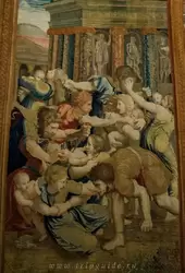 Гобелен «Избиение младенцев» — мастерская Питера ван Альста, Брюссель, выполнен в 1524-1531 годах