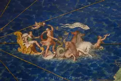 Надпись на флаге: «Христофор Колумб Лигурийский Новый мир открыл» — Галерея географических карт в Ватикане