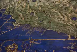 Рим на «Древней» карте Италии — Галерея географических карт в Ватикане