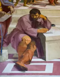 Гераклит Эфесский на фреске «Афинская школа» Рафаэля — Станца Сигнатуры