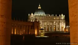 Ватикан ночью