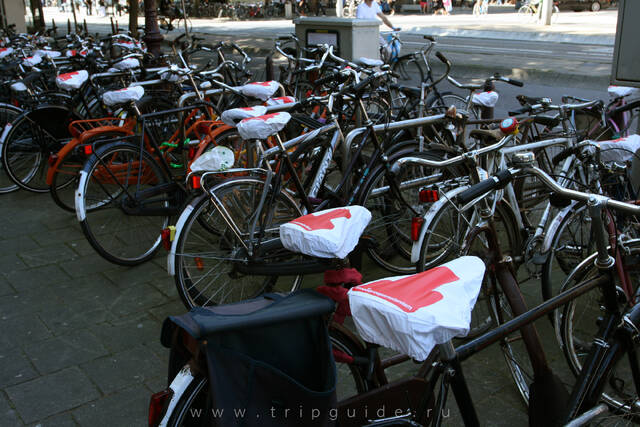 Велосипеды на Лейденской площади (Leidseplein)
