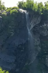 Верхняя часть водопада Поликаря