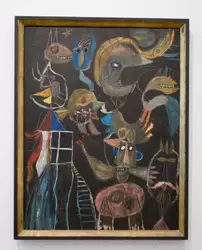 «Нам, Свободным» Констант А. Нивенхейс — создана к выставке «Искусство свободы», которая проходила в Амстердаме во время немецкой оккупации и отражает настроения художников — никакой свободы не было