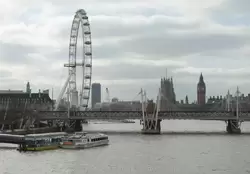 Мосты Золотого Юбилея и колесо обозрения в Лондоне