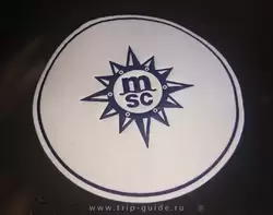 Логотип MSC на подставке под напитки