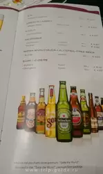Пиво и сидры / меню бара на MSC Preziosa