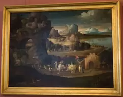 Джироламо да Карпи «Пейзаж с магической процессией», около 1525 (Girolamo da Carpi «Paesaggio con corteo magico»)