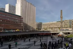 Площадь Сергельсторг в Стокгольме