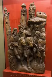 Процессия из мужчин и всадников (часть скульптуры Дорога на Голгофу), Северная Голландия, первая четверть 16 века. Принадлежала Виллетам, подарена Рейксмузеуму