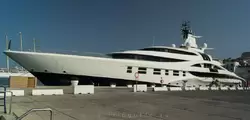 Яхта Palladium Михаила Прохорова в порту Ибица