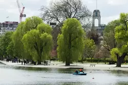 Озеро Ботинг в Риджентс парке в Лондоне