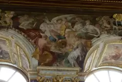 Фреска Аполлон и музы на Парнасе — Бальный зал дворца Фонтенбло