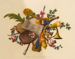 Роспись на подставке для нот и письменном столе  (Париж, около 1777-1785)