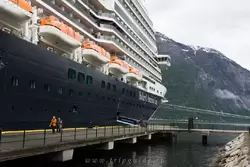 Cruise terminal in Eidfjord
