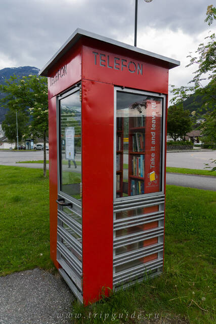 Телефонные будки переоборудованы в пункты обмена книгами