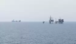 Нефтяные платформы в Северном море