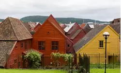 Старинные деревянные дома в Бергене