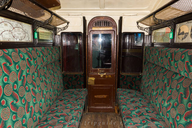 Купе вагона лондонского метро второго класса 1900 года