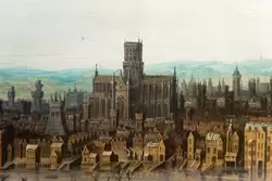 Собор Святго Павла — вид Лондона из района Саутварк (Southwark) около 1630 г.