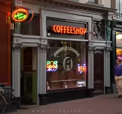 Кофешоп в Амстердаме — фото