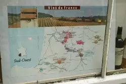 Карта вин юго-запада Франции