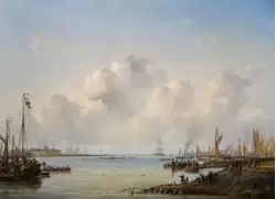 «Гонка на 6-ти вёсельных ялах на реке Эй около Амстердама 10 сентября 1846 года» Эри Плейсир (<span lang=nl>Ary Pleijsier</span>)