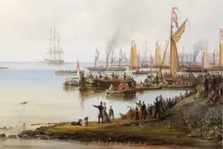 «Гонка на 6-ти вёсельных ялах на реке Эй около Амстердама 10 сентября 1846 года» Эри Плейсир