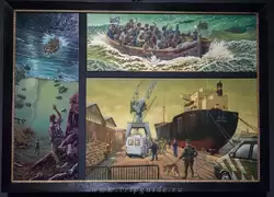 Триптих «Линия Африка – Голландия» Питер ван Дунген, 1966 (<span lang=nl>«Africa — Holland Line» Peter van Dongen</span>) — работа была показана к празднованию открытия музея в 2011 году после реконструкции