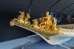 Королевская лодка в Морском музее Амстердама была построена в 1816–1818 годах на военной верфи в Роттердаме по заказу короля Виллема I