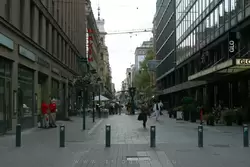 Пешеходная улица Kluuvikatu в Хельсинки