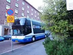 Автобус турфирмы «Нева» в Хельсинки